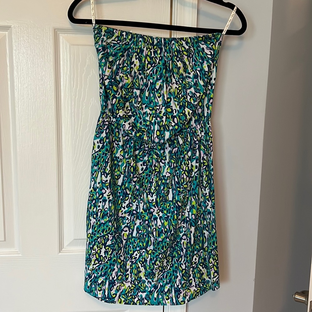 Lilly Pulitzer Strapless Dress with elastic waist